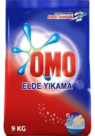 Omo Elde Yıkama Toz Çamaşır Deterjanı 9 KG