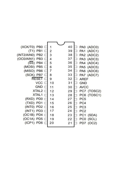 Atmega8535-16Pu 8Bit 16Mhz Mikrodenetleyici Dip-40