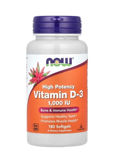 Now Vitamin D3 180 Kapsül
