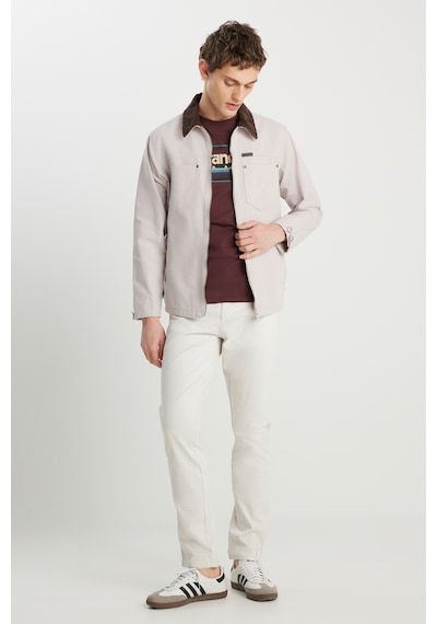 Wrangler %100 Pamuk Regular Fit Normal Kesim Kadife Yaka Gri Ceket Gray-w2510266035