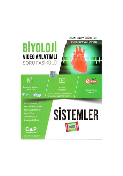 Biyoloji Sistemler Konu Anlatımlı Soru Bankası -  Çap Yayınları
