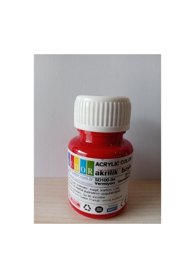 Südor Südor Akrilik Boya 25ml Kırmızı Çok Renkli