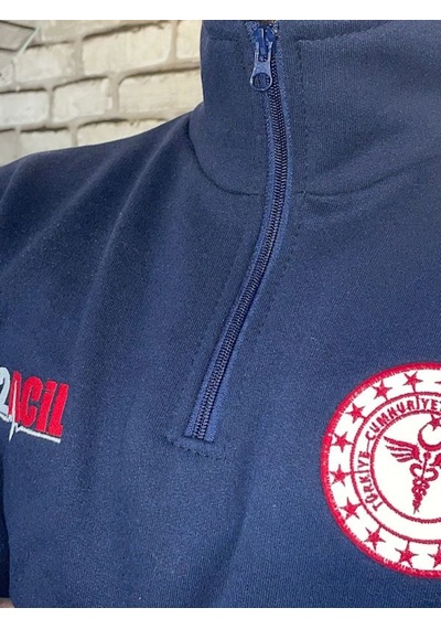 Acil Sağlık Yarım Fermuarlı Sweat