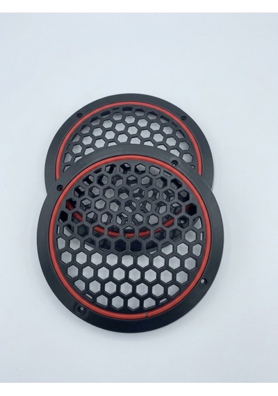20cm Kırmızı Neon Ledli Hoparlör Kapağı
