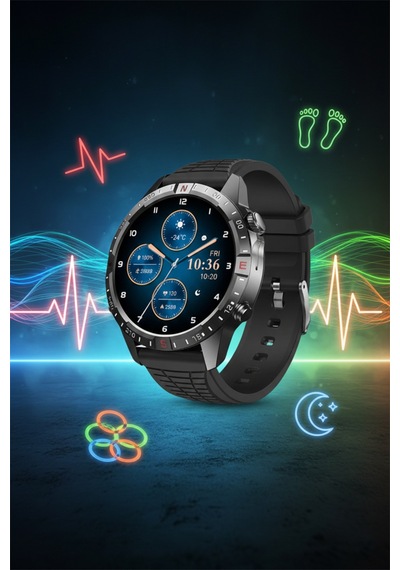 Amoled Ekranlı Gps Destekli Nfc Özellikli Sesli Asistanlı Akıllı Saat Sağlık Ve Spor Takipli