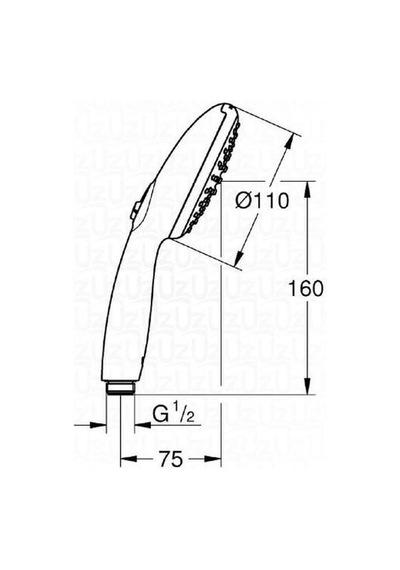 Grohe Tempesta 110 El Duşu 2 Akışlı - 261612433 Gümüş