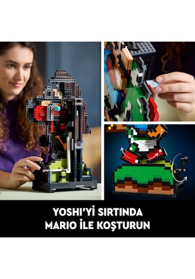 LEGO® Super Mario™ Super Mario World™: Mario ve Yoshi 71438 - Yetişkinler için Sergilenebilir Koleksiyonluk Yapım Seti (1215 Parça)