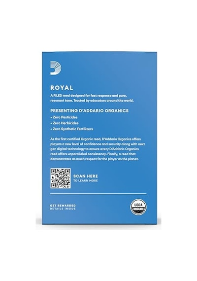 Rico Royal 1.5 Alto Sax İçin Güçlü Sazlık 10'lu Paket
