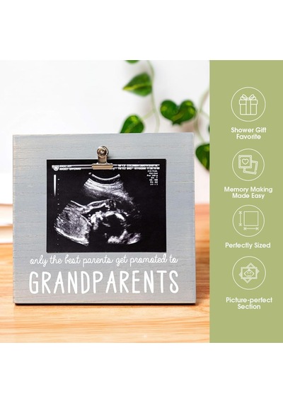 Lexroo Sonogram Fotoğraf Çerçevesi Büyükanne Ve Büyükbaba İçin Bebek Hatıra Resim Çerçevesi