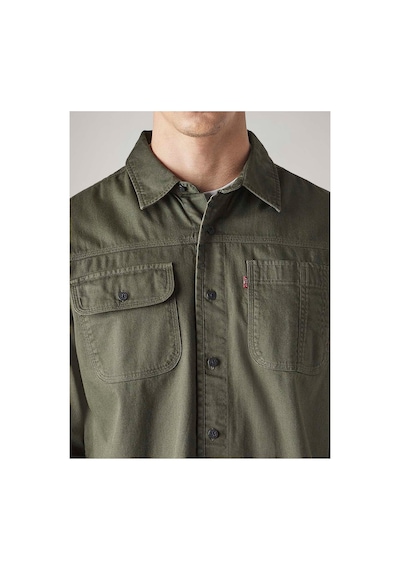 Levi's Erkek Rahat Kesim Cepli Yeşil Gömlek-0061h-0004
