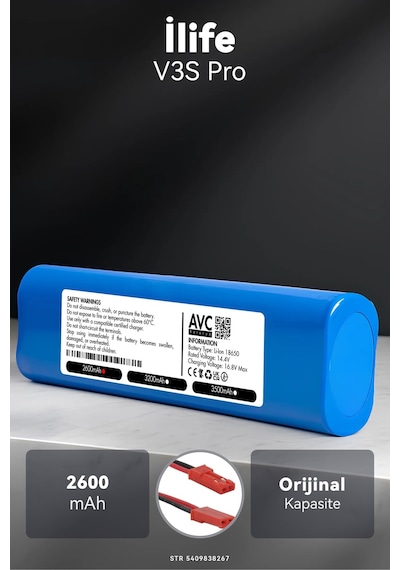 İlife V3s Pro 2600mah Robot Süpürge Bataryası G.g