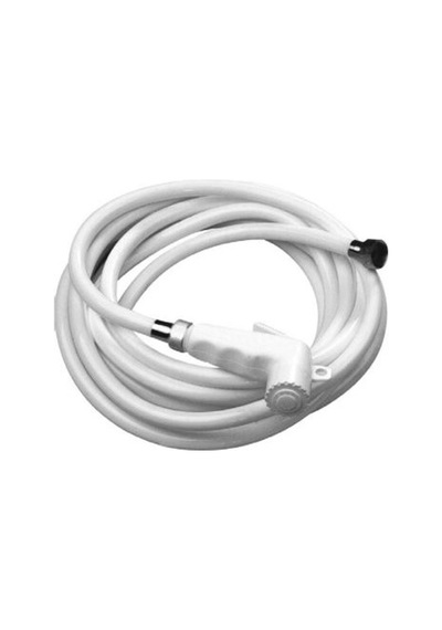 3 Metre Beyaz Hortumlu Mandal Tip Duş Başlıklı Set