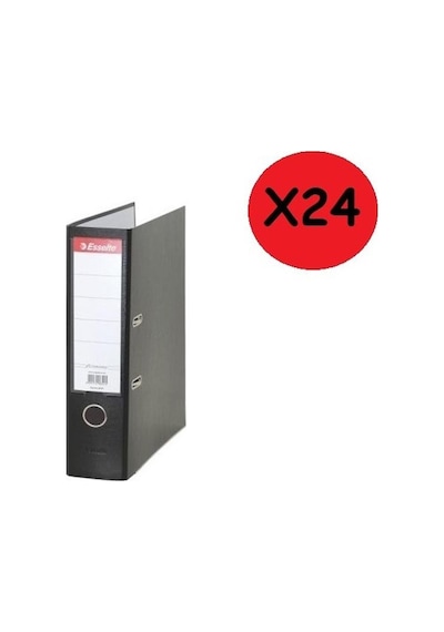 Esselte Klasör Ekonomik Geniş Siyah Klasör 24 Lü Paket