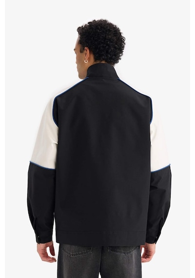 Defacto Oversize Geniş Kalıp Dik Yaka Su Geçirmez Mont F8460ax26spbk27 Siyah-bk27