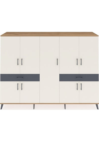 Hyperion Dolap 12 Raflı 2 Çekmeceli 8 Kapaklı 220x44x163 Çam-ayta Çam-aytaşı/antrasit Hyperion Dolap 12 Raflı 2 Çekmeceli 8 Kapaklı 220x44x163 Çam-ayta Çam-aytaşı/antrasit