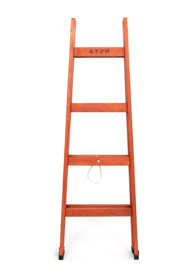 Step 4 Basamaklı Çift Çıkışlı Ahşap Merdiven Yükseklik 1.40 M