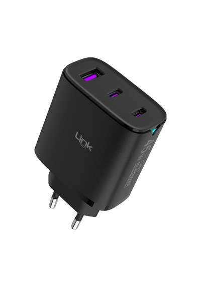 Linktech C317 Safe 3 Çıkışlı 45W Hızlı Şarj Adaptörü