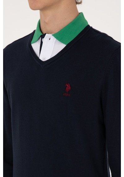 U.S. Polo Assn. Erkek Lacivert Basic Kazak 50288881-VR033
