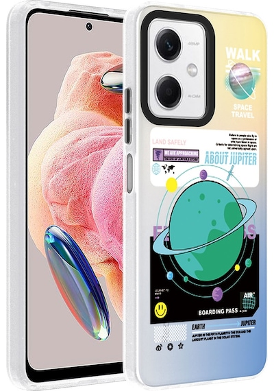 Lexroo Xiaomi Redmi Note 12 4g Kılıf Desenli Dragon Sert Kılıf - Astronot