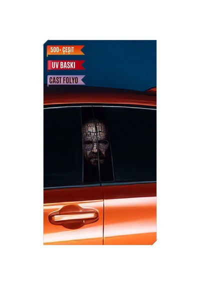 Araç Kapı Direk Kaplama Folyosu Breaking Bad Desenli Sağ Sol Takım 2 Adet - 22x50 Cm Görsel - 785710518