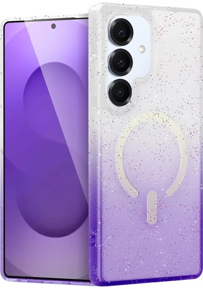 Newface Samsung Galaxy Uyumlu S25 Plus Pummel Shiny Magsafe Kapak - Mor Diğer