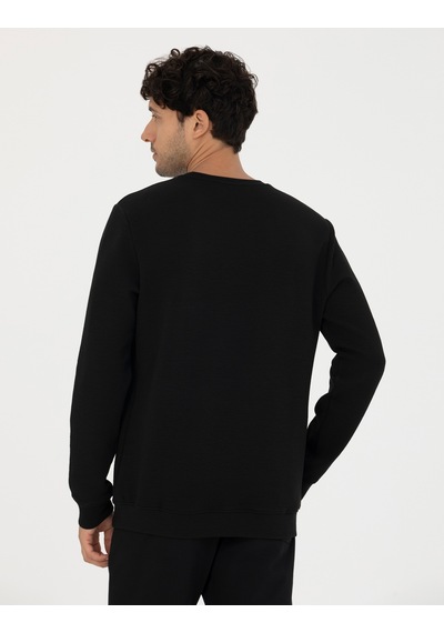 Pierre Cardin Siyah Regular Fit Sweatshirt 50273927 Vr046
