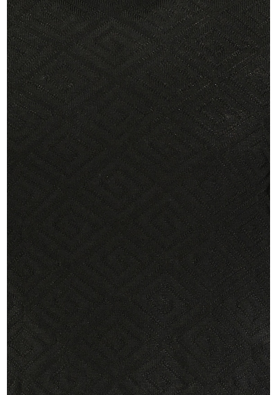 Finesuits Erkek Desenli Yünlü Kazak 2422201020.dsoyr Siyah