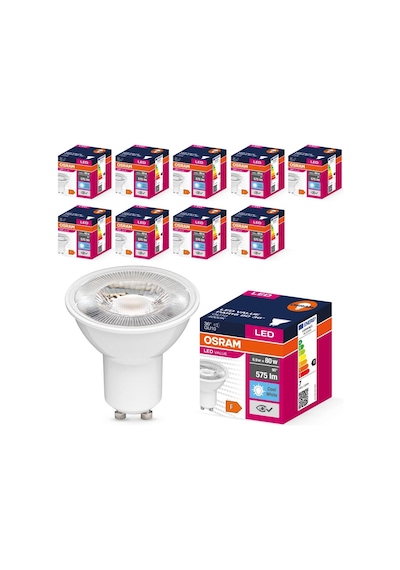 Osram LED Value PAR16 6.9W GU10 4000K Soğuk Beyaz Ampul 10 Adet