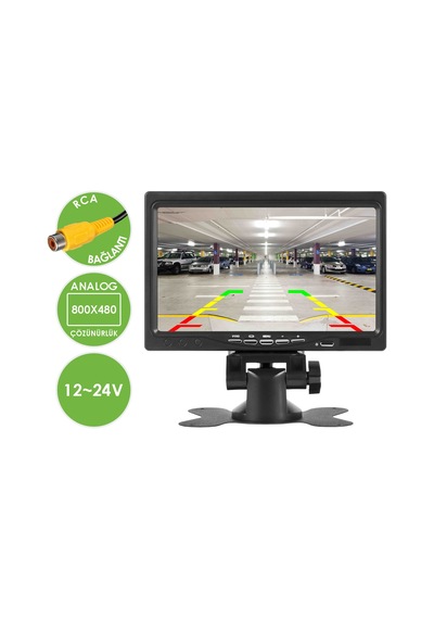 Obus Ev-m500e Ecoview Çift Video Girişli Güneşlikli Analog 7 Inch Araç Monitörü