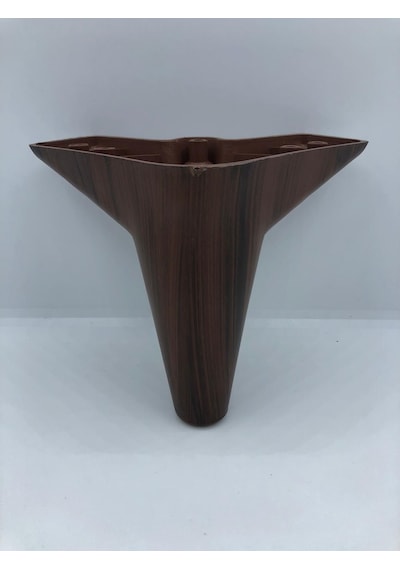 Karakoçaksesuar Plastik, 12x12x12 Cm Zirve,Ceviz Koltuk,Baza,Mobilya Ayağı (4Adt)