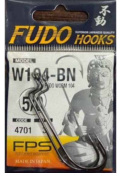 Fudo Hooks W104-Bn Iğnesi-4701-Seris Siyahi