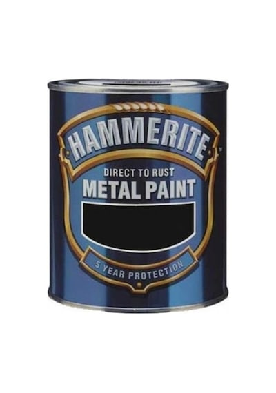 Hammerite Metal Boyası Düz Siyah 0,75 Lt