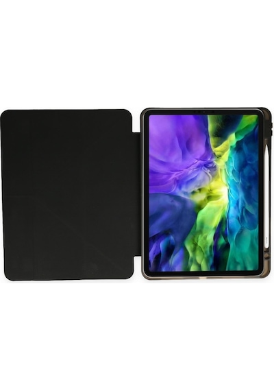 Apple Uyumlu iPad Air 11inç M2 2024 Kılıf Kalem Şarj Bölmeli Case A2902 A2903 A2904