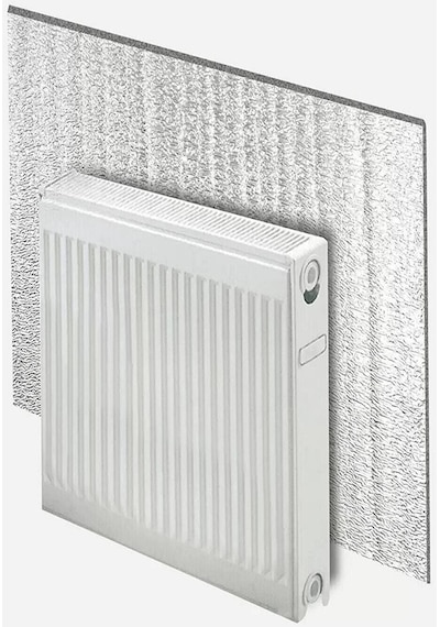 Reelfoam Kalorifer Petek Arkası Isı Yalıtım Levhası Radyatör Arkası Isı Koruyucu Plaka 10  Mm 2  Adet