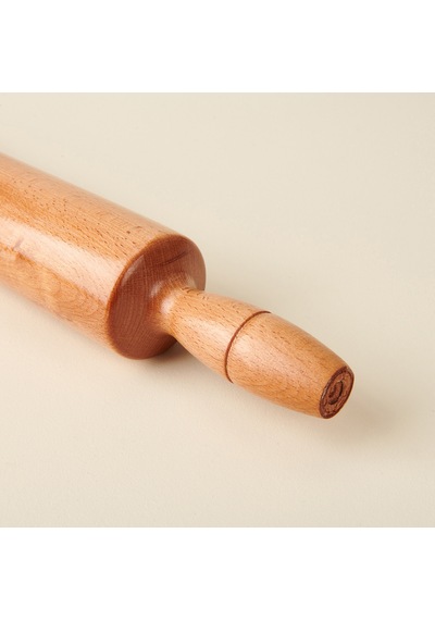 Vernikli Sabit Merdane - Açık Kahverengi - 46 Cm