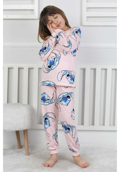 Sevimli Karakter Baskılı %100 Pamuklu Kız Çocuk Pijama Takımı - Pembe Penye Mevsimlik Takım Pembe Sevimli Karakter Baskılı %100 Pamuklu Kız Çocuk Pijama Takımı - Pembe Penye Mevsimlik Takım Pembe