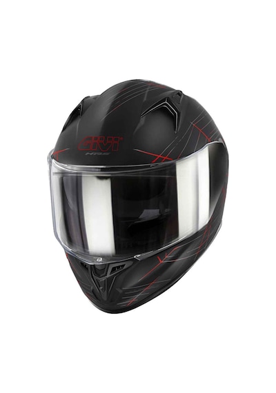 Givi 50.7 Phobia Kapalı Motosiklet Kaskı Mat Siyah - Kırmızı