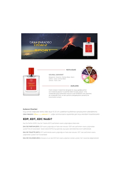 Aqua di Polo 1987 APCN000512 Gran Paradiso Volcano Sport EDP 50 ML Erkek Parfüm
