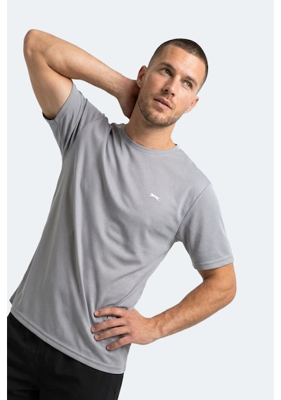 Slazenger Haunted I Erkek Gümüş Tişört