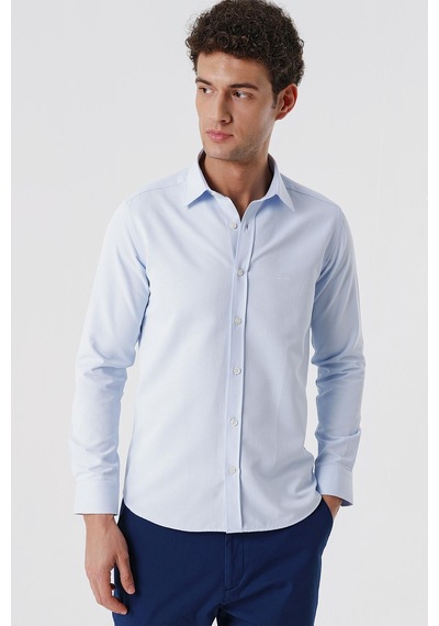 İmza Koyu Mavi Uzun Kollu Armürlü Cepsiz Pamuklu Likralı Slim Fit Dar Kesim Gömlek 1004240193-koyu Mavi Koyu Mavi İmza Koyu Mavi Uzun Kollu Armürlü Cepsiz Pamuklu Likralı Slim Fit Dar Kesim Gömlek 1004240193-koyu Mavi Koyu Mavi