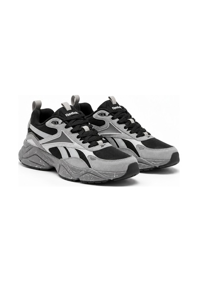 Reebok Charge Run Kalın Taban Fileli Sneaker Erkek Spor Günlük Ayakkabı Koyu Gri - Siyah