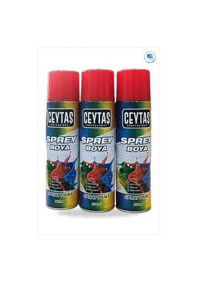 Kırmızı Sprey Boya 200 Ml Tek Adet Ev Ve Tamir İşleri İçin Renkli