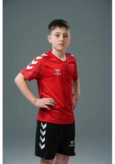 Hummel Line Kamp Tişört Kırmızı Çocuk