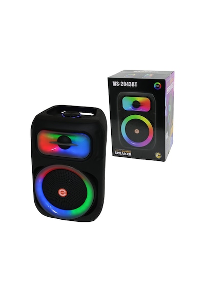 8 İnç Speaker Hoparlör Bluetooth Wıreless Speaker 5 Farklı Işıklı Usb - Bluetooht - Dc 5v 25w Pl-4671 4741