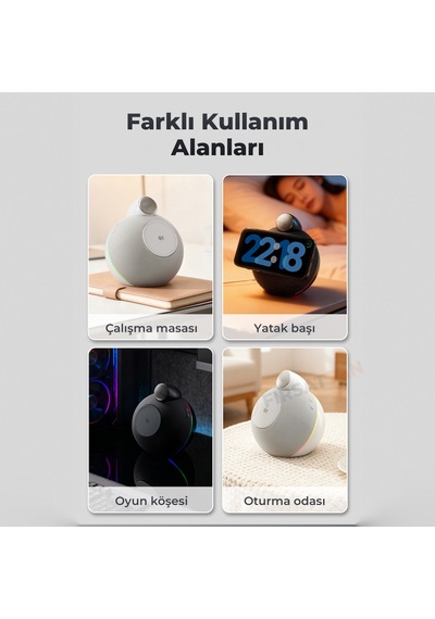 X16 Bluetooth Hoparlör Ve Qi2 25w Manyetik Kablosuz Şarj Cihazı Ortam Işıklı Tws
