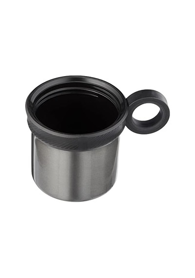 - Termos - 460ml - Koyu Gri Renk - Paslanmaz Çelik - Çift Katmanlı - 12 Saat 24 Saat Soğuk Tutar - Bardaklı Kapak Özelliği Açık Beyaz
