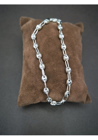 Omar Silver Unisex 4,5Mm Arpa Gemici Gümüş Bileklik 5,20 Gr