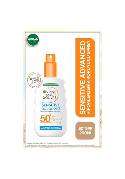 Garnier Ambre Solaire Sensitive Güneş Koruyucu Sprey SPF 50+ 200 ML
