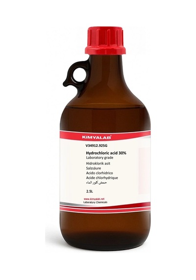Hidroklorik Asit 30% 2,5L Cam Şişe - Hydrochloric Acid HCL