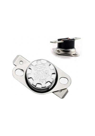 Çin Ksd301-70nc ,70 Derece Kontak-1k 250v/10a Limit Termostat